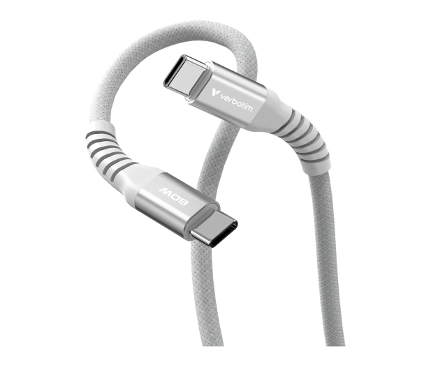 Verbatim Sync & Charge USB-C to USB-C 60W Magnetic 120 cm - Grey - 1340234 - zdjęcie 2